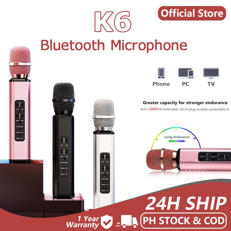 Wireless Microphone Wireless K6 K8 Bluetooth Karaoke Microphone Stereo