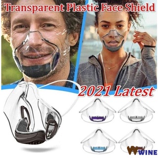 Clarity Mask Face Mouth Shield Combine Comfort & Safety Polycarbonate  Plastic Reusable Clear Face Mask Anti Fog and Durable