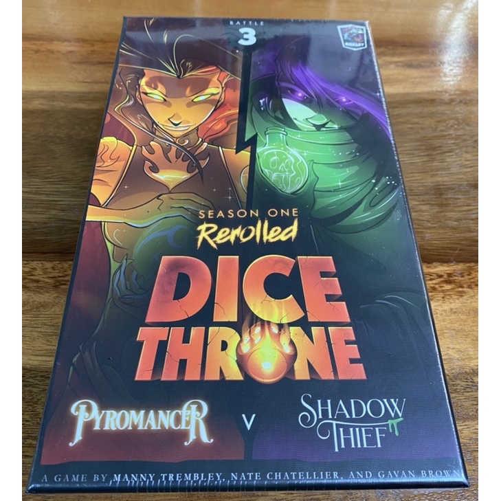 Dice Throne Season One Pyromancer v Shadow Thief Authentic Board