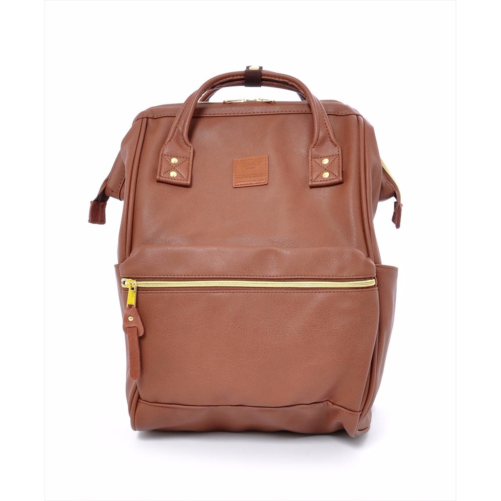 anello Faux Leather Mini Backpack - Brown (AT-B1212 BR) ｜ DOKODEMO