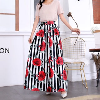 2021 New Elegant Floral Skirt Vintage Beach Bohemian Maxi Skirts Womens  Casual Long Skirt Ankle-Len | Shopee Philippines