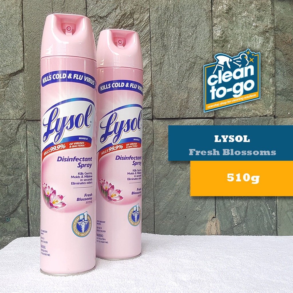 LYSOL Disinfectant Spray Fresh Blossom 510g Pink (Note ONE (1) piece