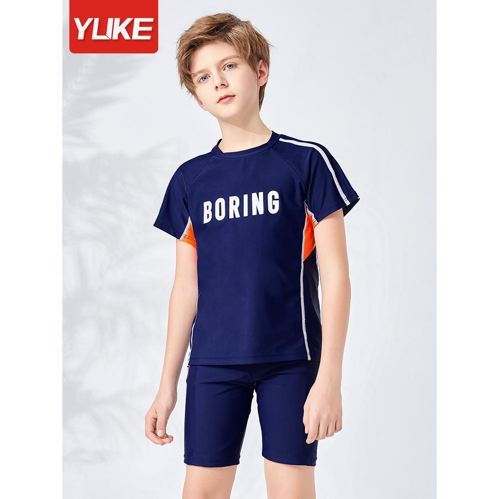 ∋Children s swimsuit boys and teenagers in the big children s large ...