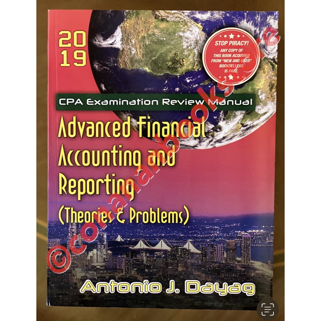 Advanced Financial Accounting & Reporting 2019 By Antonio Dayag ...