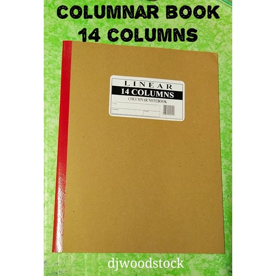 14 COLUMN COLUMNAR BOOK, COLUMNAR ACCOUNTING NOTEBOOK 50 LEAVES,14 ...