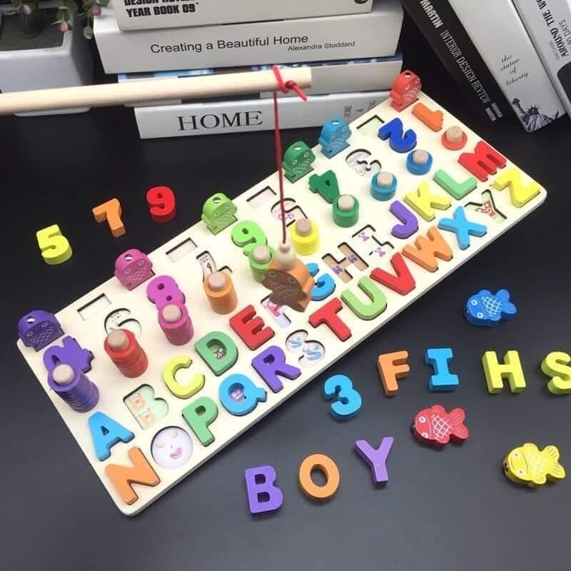 Montessori Counting Column Board and English Letter Matching combined ...