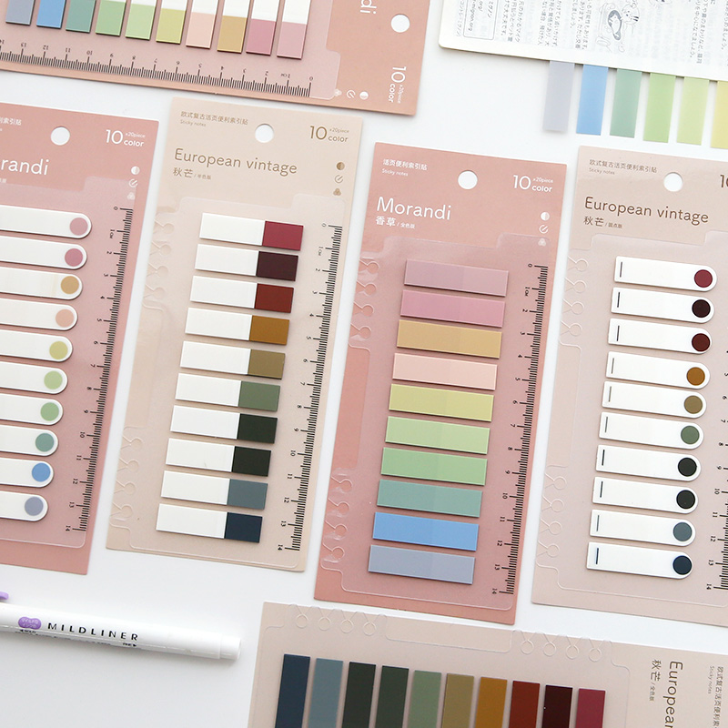 200 Sheets Flags Tabs Neon Page Markers Paper Index Bookmark Sticky