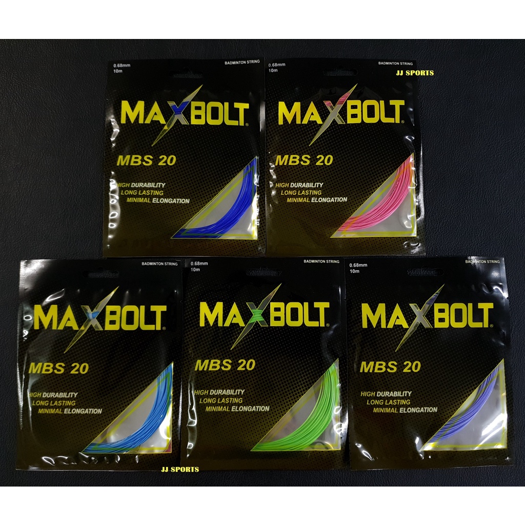 MAXBOLT MBS 20 STRING Badminton String 0.68mm High Durability Long ...