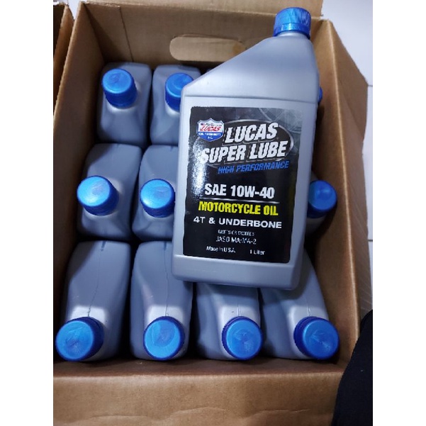 Lucas oil 10W40 for 4T and Underbone 1L MADE IN USA Shopee Philippines