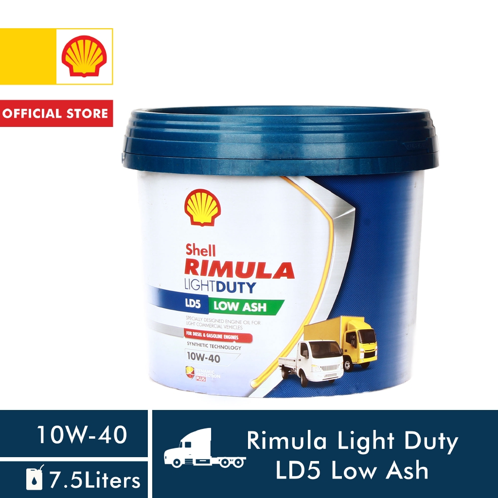 Shell Rimula Lightduty LD5 Low Ash 10W-40 7.5Liter | Shopee Philippines