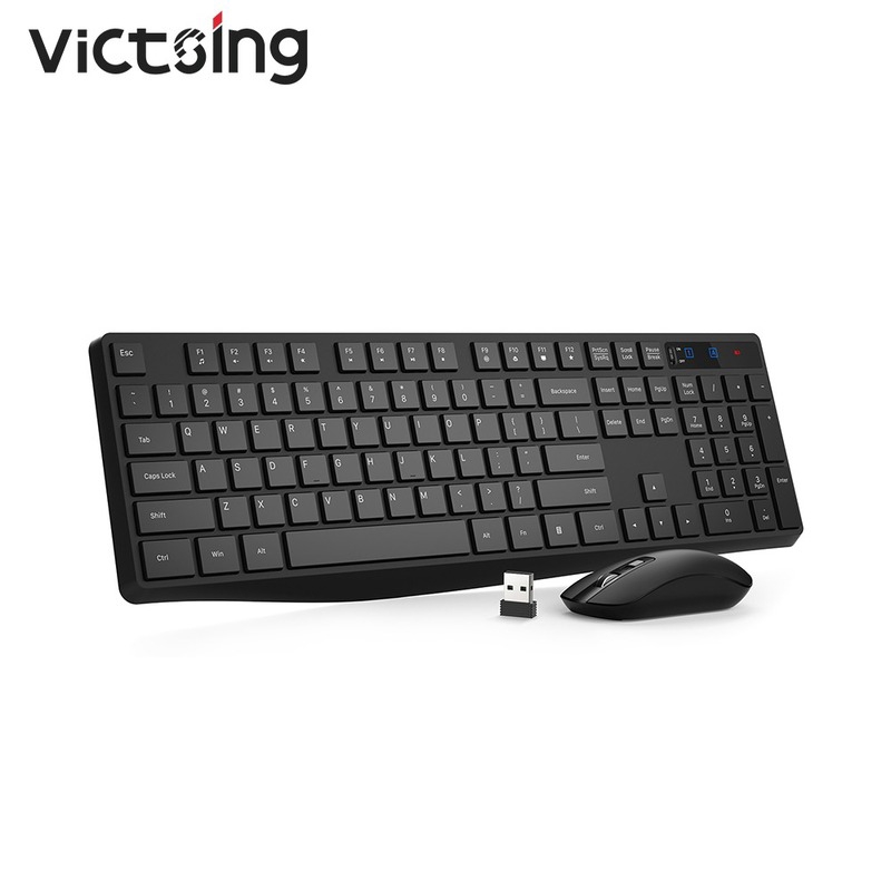 VicTsing PC230 Wireless Keyboard And Mouse Set 2 in 1 USB Receiver 104