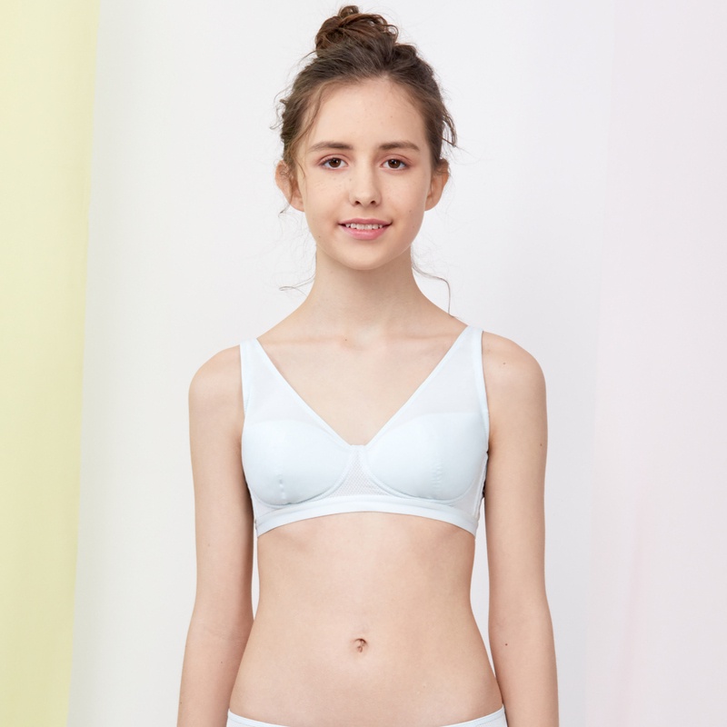 ▻☞Aimer Junior Underwear Women s Comfortable Sports Without Steel Ring 3/4  Cup Three-stage Bra AJ115