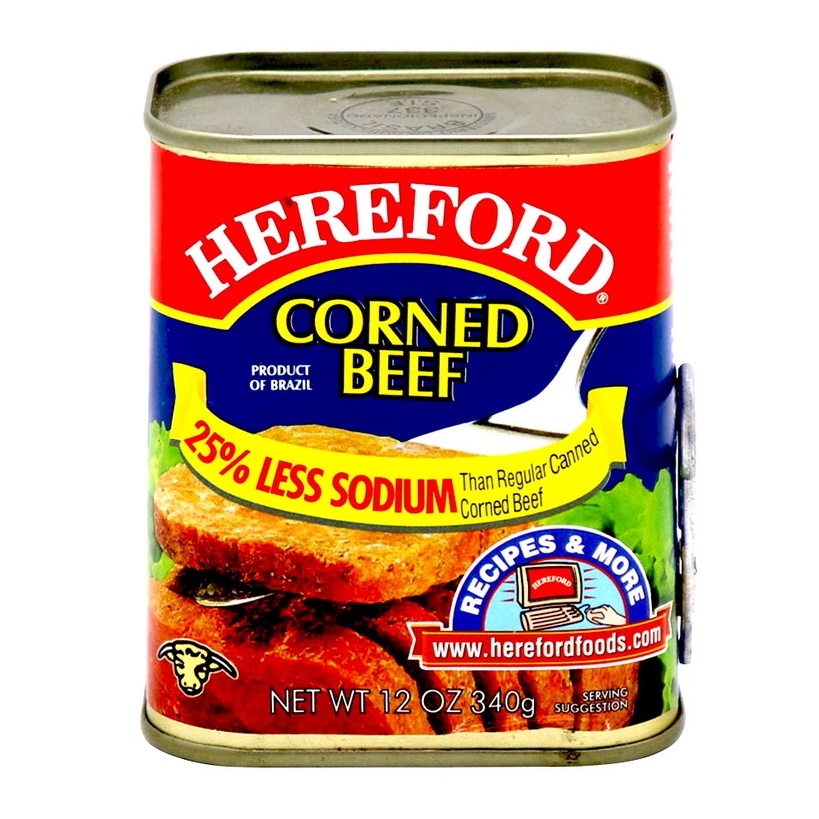 Hereford Corned Beef Less Sodium 340g Shopee Philippines