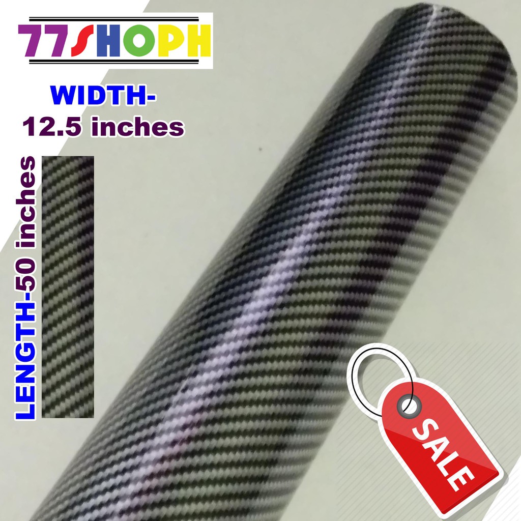 Carbon fiber store sticker