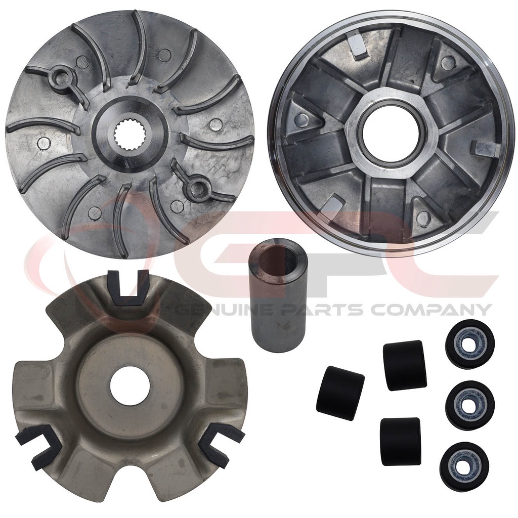 GPC CVT Complete Front Drive Face / Driven Face Pulley Set for GY6