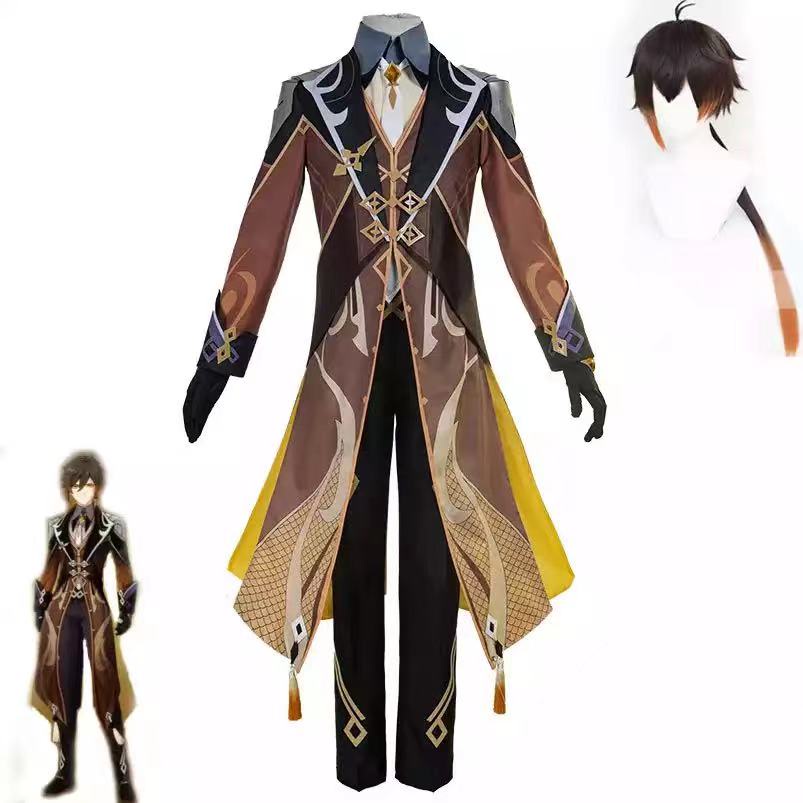 Genshin Impact Cosplay Zhongli Costume Zhong Li Cosplay Genshin Impact ...