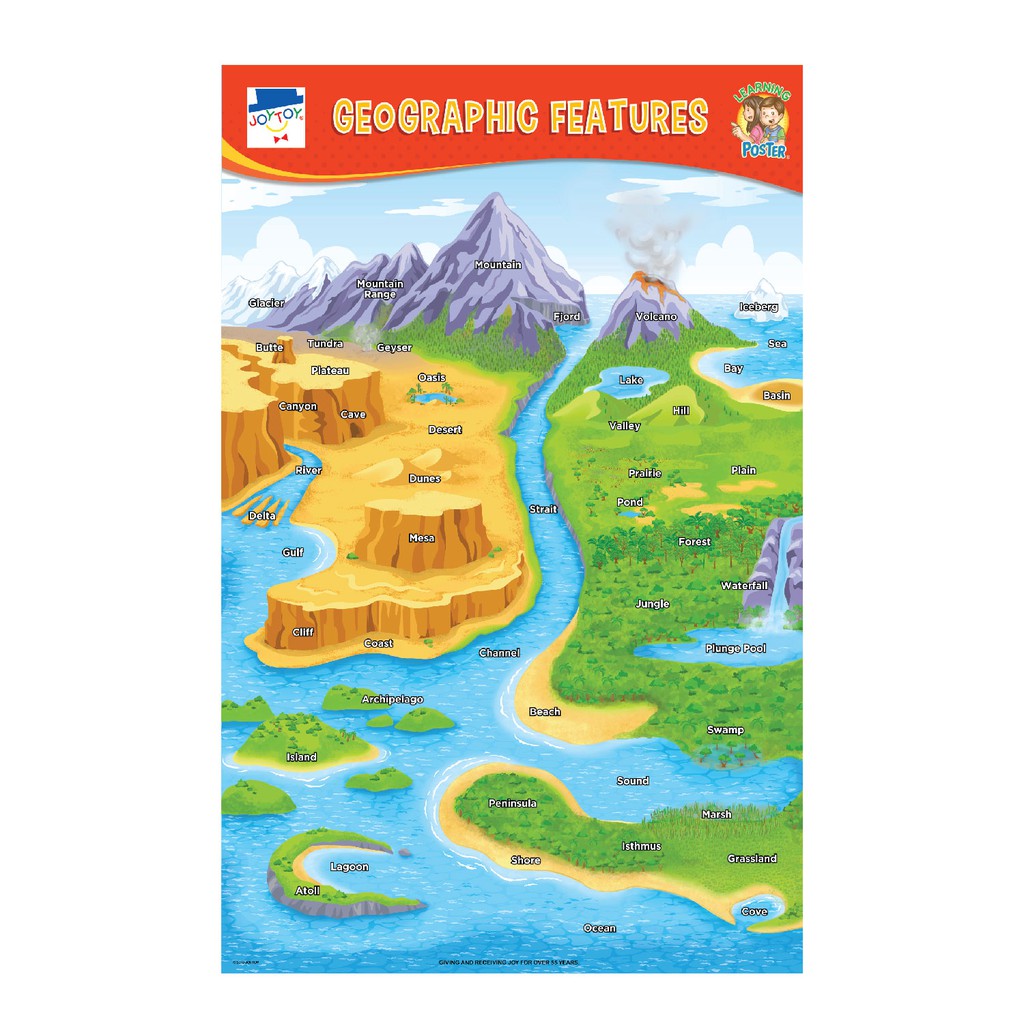 JOYTOY Geographic Features Poster | Shopee Philippines