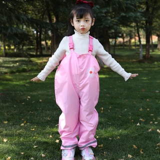 X.D raincoat New Children's Shoulder Strap Rain Pants One-Piece