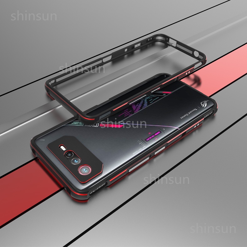 【Free Gift 】For Asus Rog 6 5 5S Pro Case Rog Phone 3 Strix Metal Bumper ...