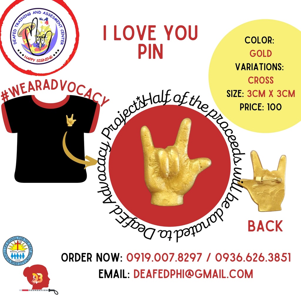 Sign language brooch or pin | Shopee Philippines