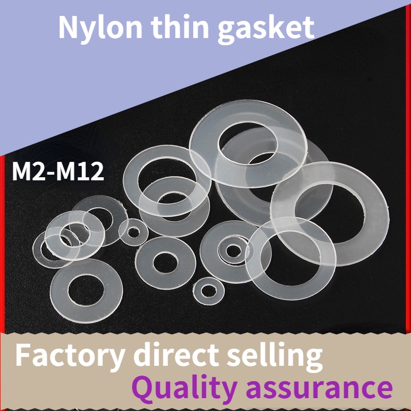 Nylon gasket round rubber gasket soft plastic thickened insulating flat