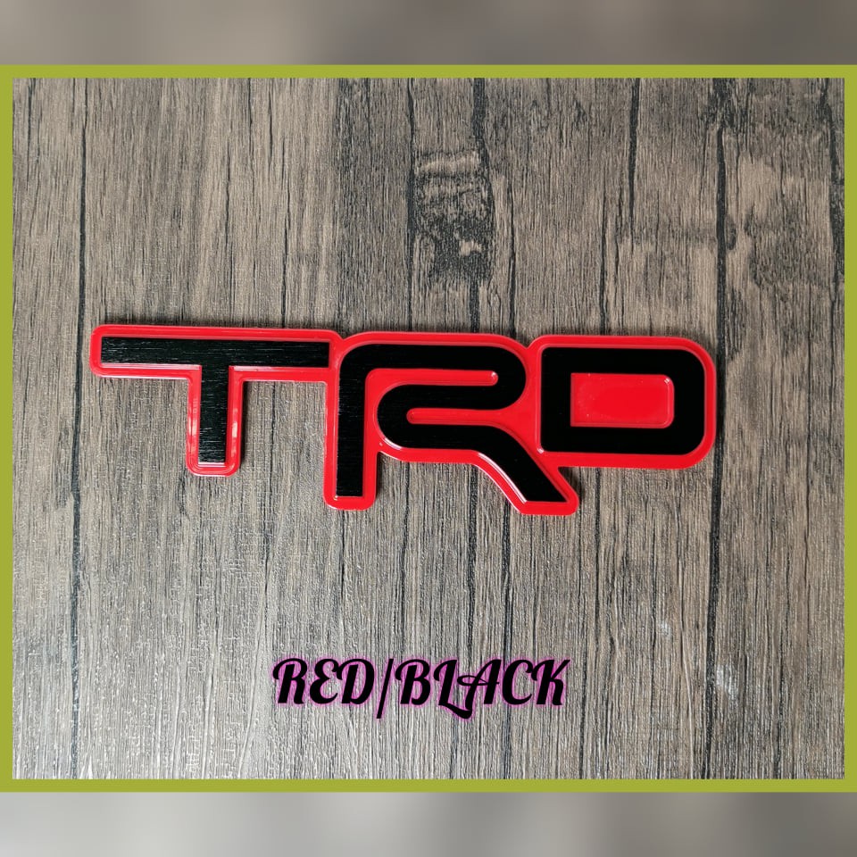 TRD EMBLEM LARGE ALLOY METAL LARGE WITH 3M | Shopee Philippines