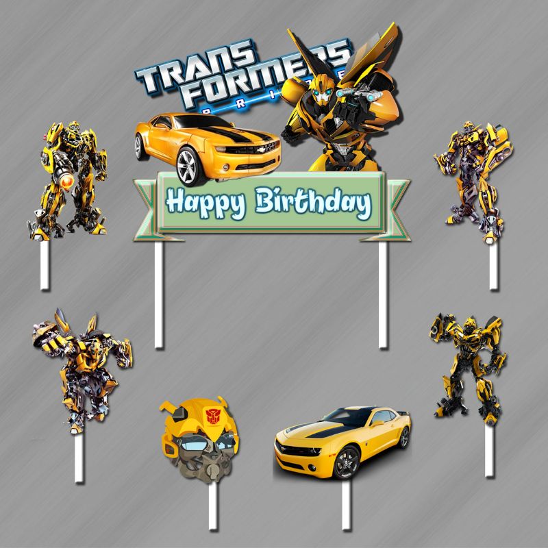 Cake Topper bumblebee transformer happy birthday | Shopee Philippines