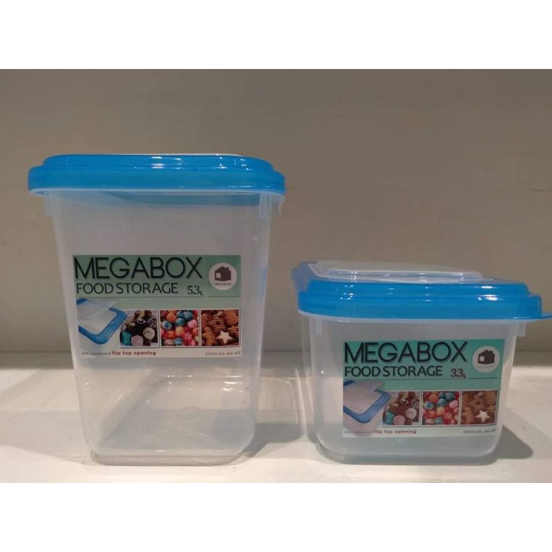 Megabox RICE and FOOD STORAGE 5.3L & 3.3L | Shopee Philippines