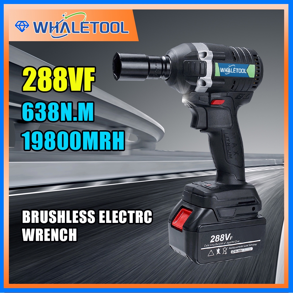 630N 288VF High Torque Brushless Cordless Impact Wrench Battery ...