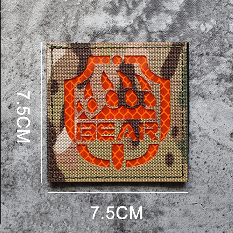 Patch PVC Brillant Dans Le Noir Escape From Tarkov - Dimensions 8x7 Cm, Dos Velcro, Décoration Tactique