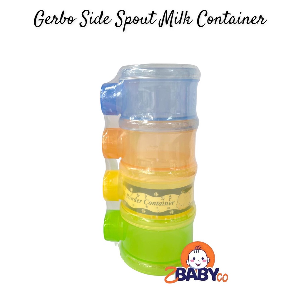 Gerbo Baby Side Spout Milk Powder Container | Infant | Toddler Food ...