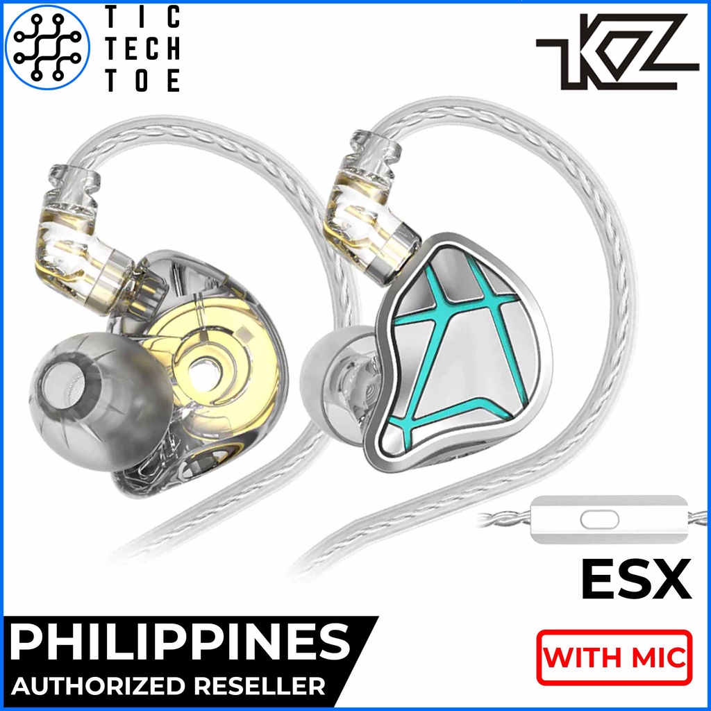 KZ ESX Special Edition Dynamic Driver HiFi Earphones with Mic | Shopee ...