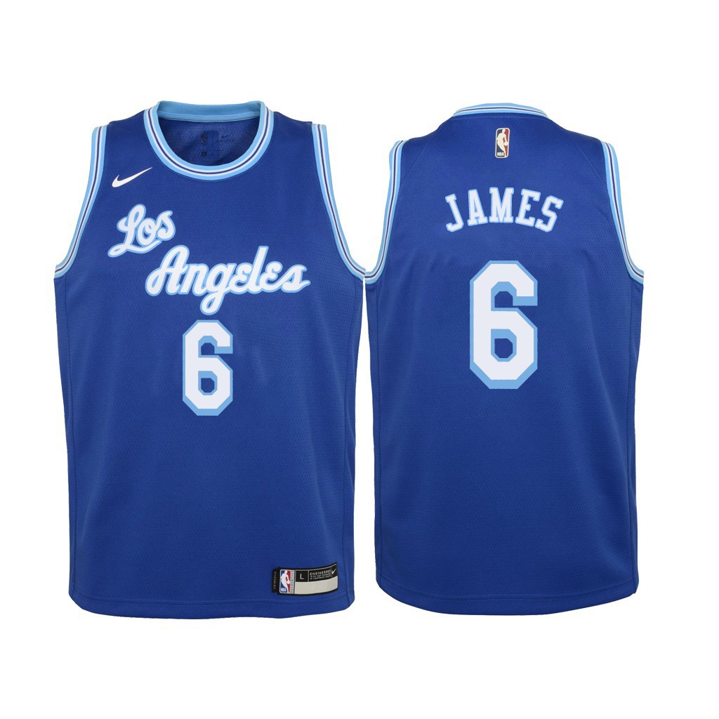 2021-22 Los Angeles Lakers LeBron James #6 Earned Edition Black Jersey  Change Number
