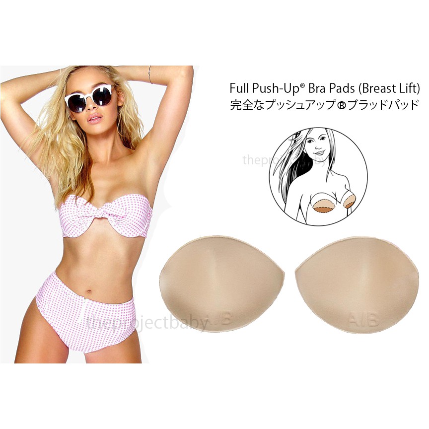 Ultralite thick double push up bandeau bra pads insert foam swimsuit  bikinis strapless