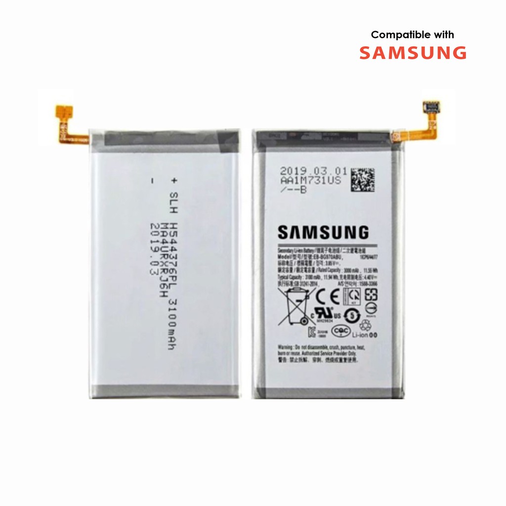 Lpo Eb Bg973abu Cellphone Battery 38v 1309wh 3400mah Compatible With Samsung Galaxy S10 2019 3828