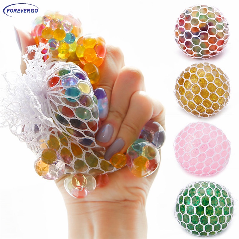 RE 1Pcs Stress Reliever Toys Anti-Stress Face Reliever Grape Shape Ball ...