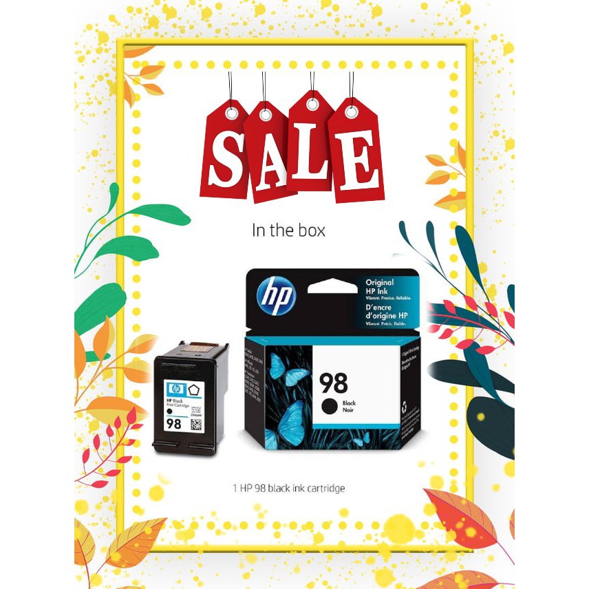 Hp 98 black original ink cartridge hotsell