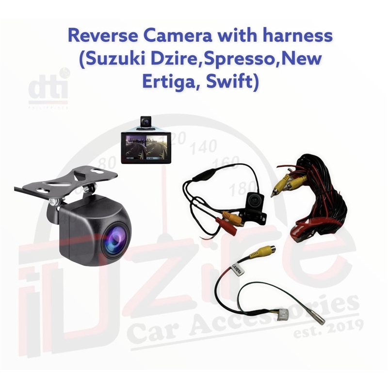 Full HD Reverse Camera with harness (Suzuki Dzire, Swift, Spresso ...