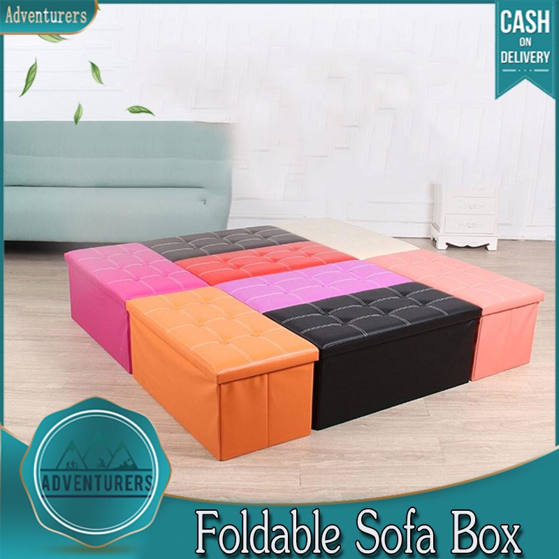 Adventurer Space Saver Rectangular Folding Sofa Storage Box Chair