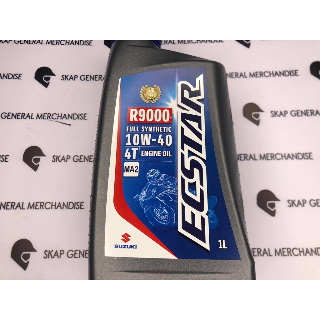 SGP GENUINE ECSTAR ENGINE OIL, 4T R9000 FULL SYNTHETIC 10W40 MA2