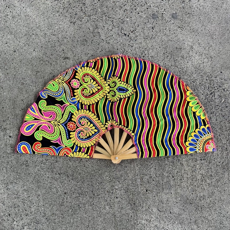Batik Hand Fan Pamaypay Souvenir Big / Davao Hand Fans Wholesale