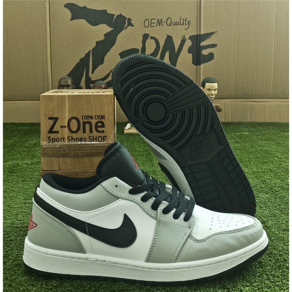 Nike AIR JORDAN 1 LOW Basketball shoes FOR MEN White/Grey/Black Low Cut