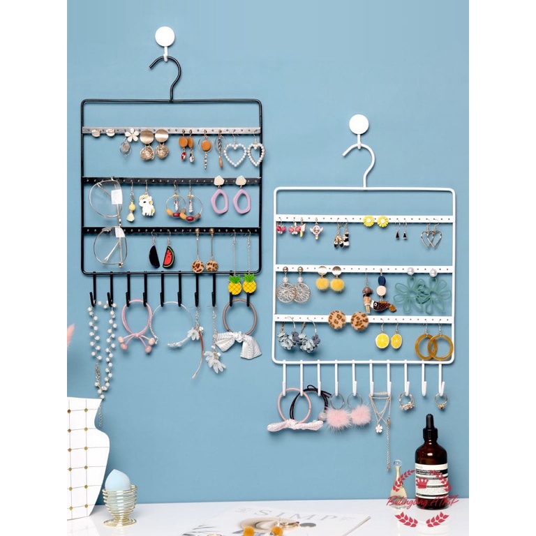 Jewelry Storage Rack Hanging Earrings Jewelry Stand Display Stand Wall ...