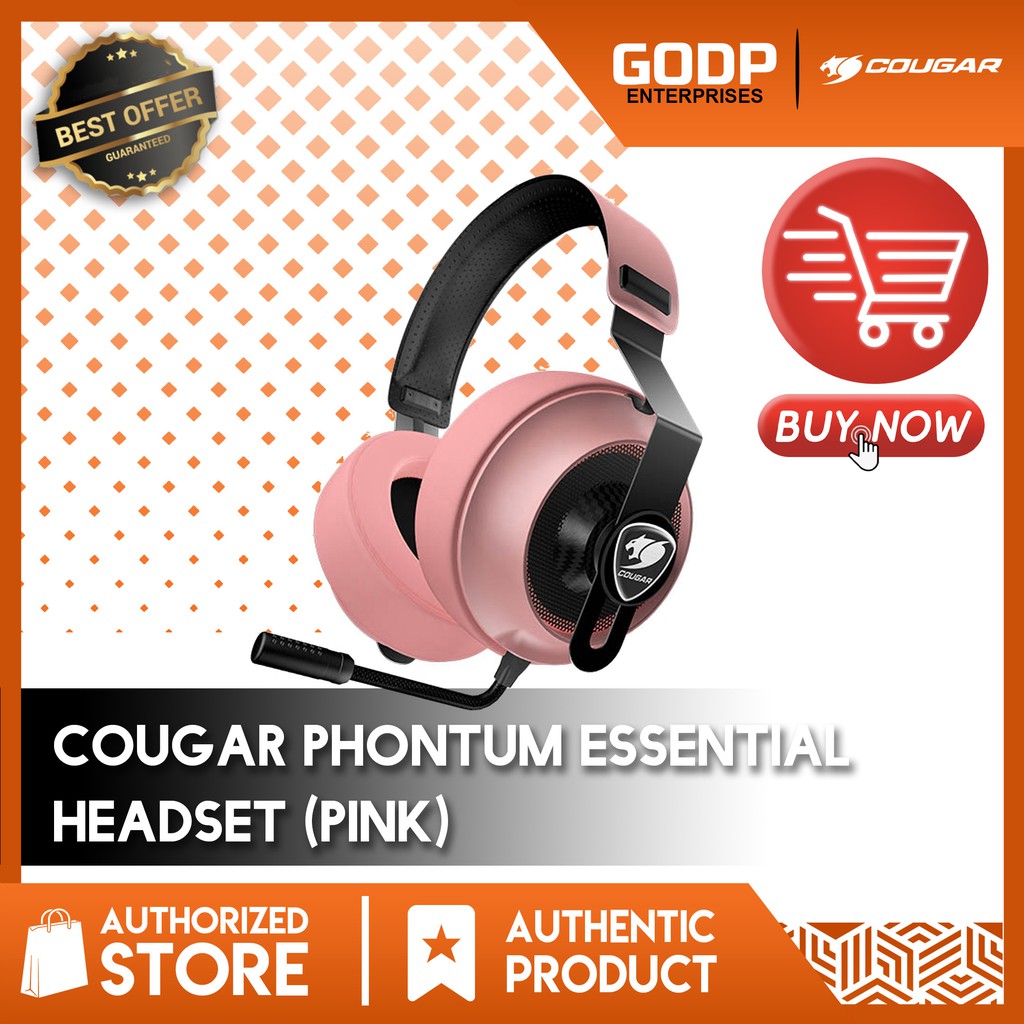 COUGAR PHONTUM ESSENTIAL PINK Stereo Gaming Headset Headset