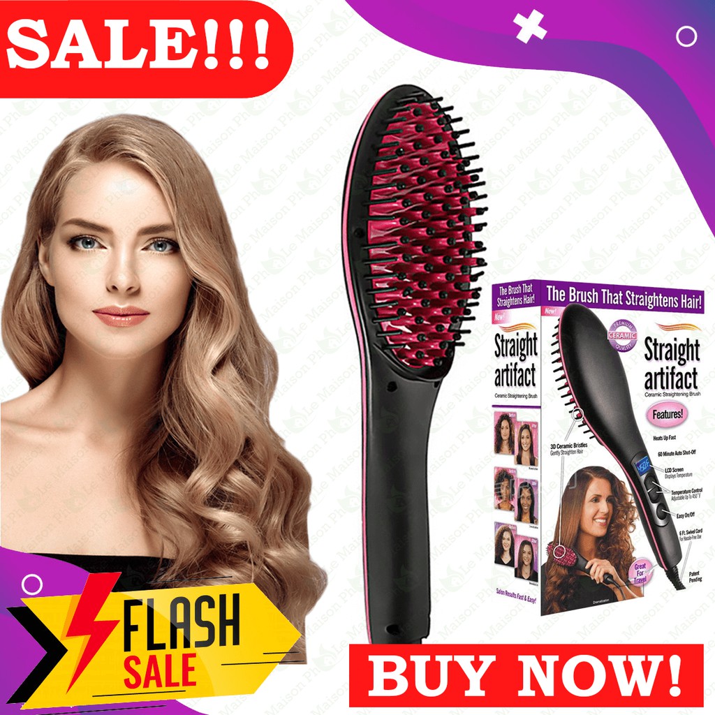 Silky straight outlet ceramic hair brush