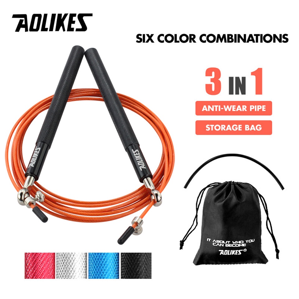 AOLIKES Crossfit Speed Jump Rope Kipping For Mma Boxing Fitness Skip ...
