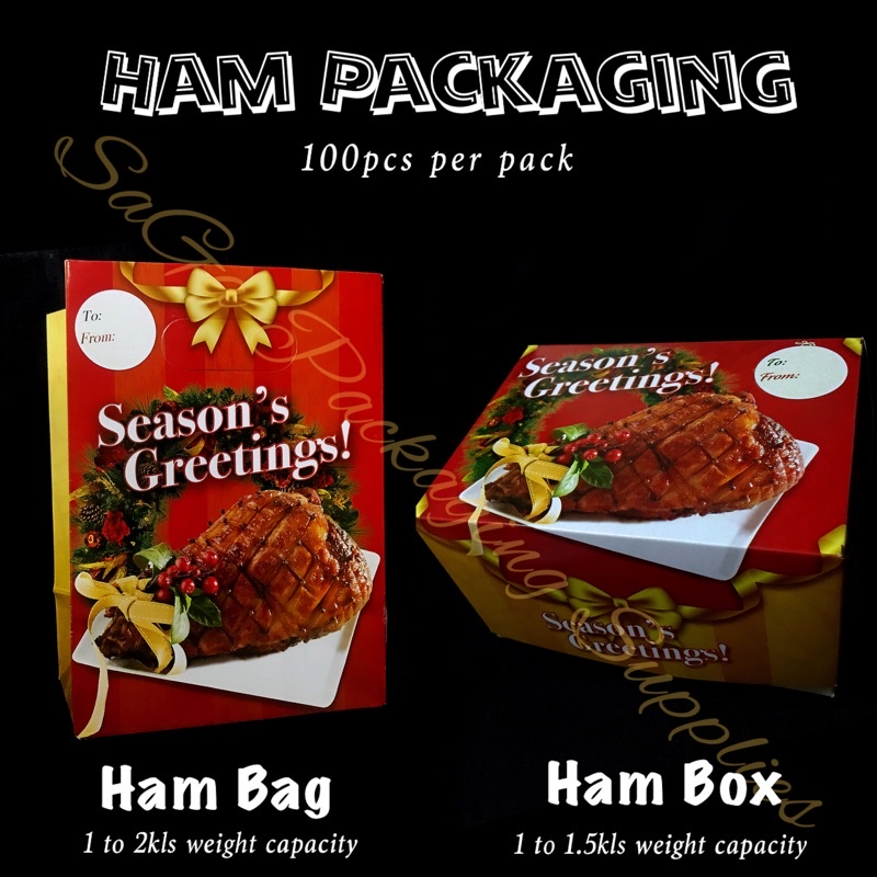 100pcs Ham Paper Bag and Ham Paper Box Shopee Philippines