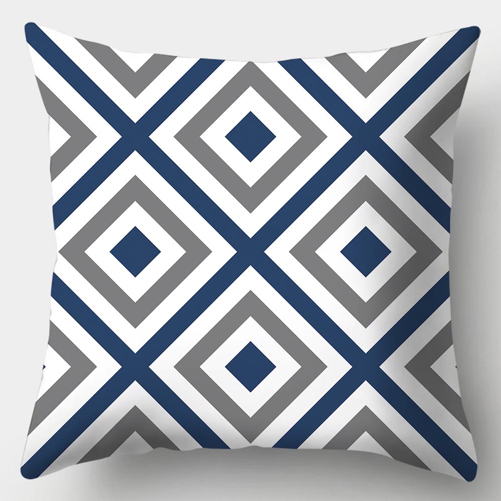 New Creative Throw Pillow Case Blue Furniture Cushion Cover For Home