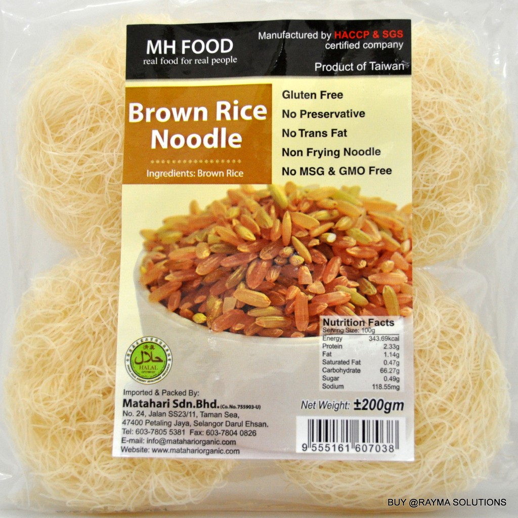 MH FOOD Brown Rice Noodle, Gluten Free, 200g Shopee Philippines
