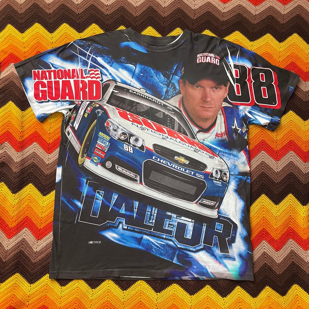 2000s Dale Earnhardt Jr. NASCAR Shirt - Size XL Xlarge - All Over Print ...